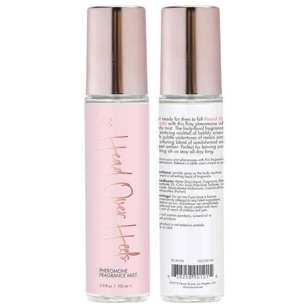 HEAD OVER HEELS Fragrance Body Mist with Pheromones | 3.5oz