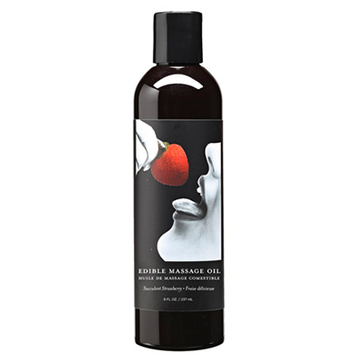 Edible Massage Oil Strawberry - 8oz