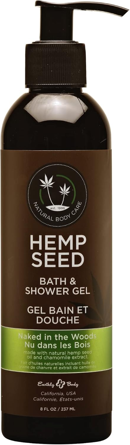 Hemp Seed Bath & Shower Gel Naked in the Woods - 8oz