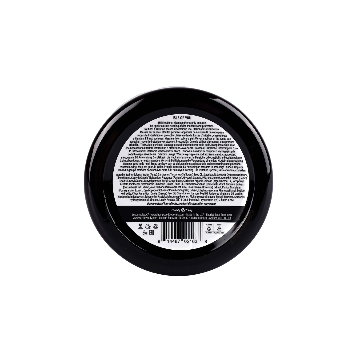 Beurre de peau de graines de chanvre Isle of You - 8oz