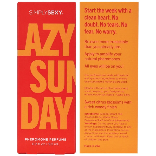 LAZY SUNDAY Pheromone Infused Perfume - Lazy Sunday - 9.2mL