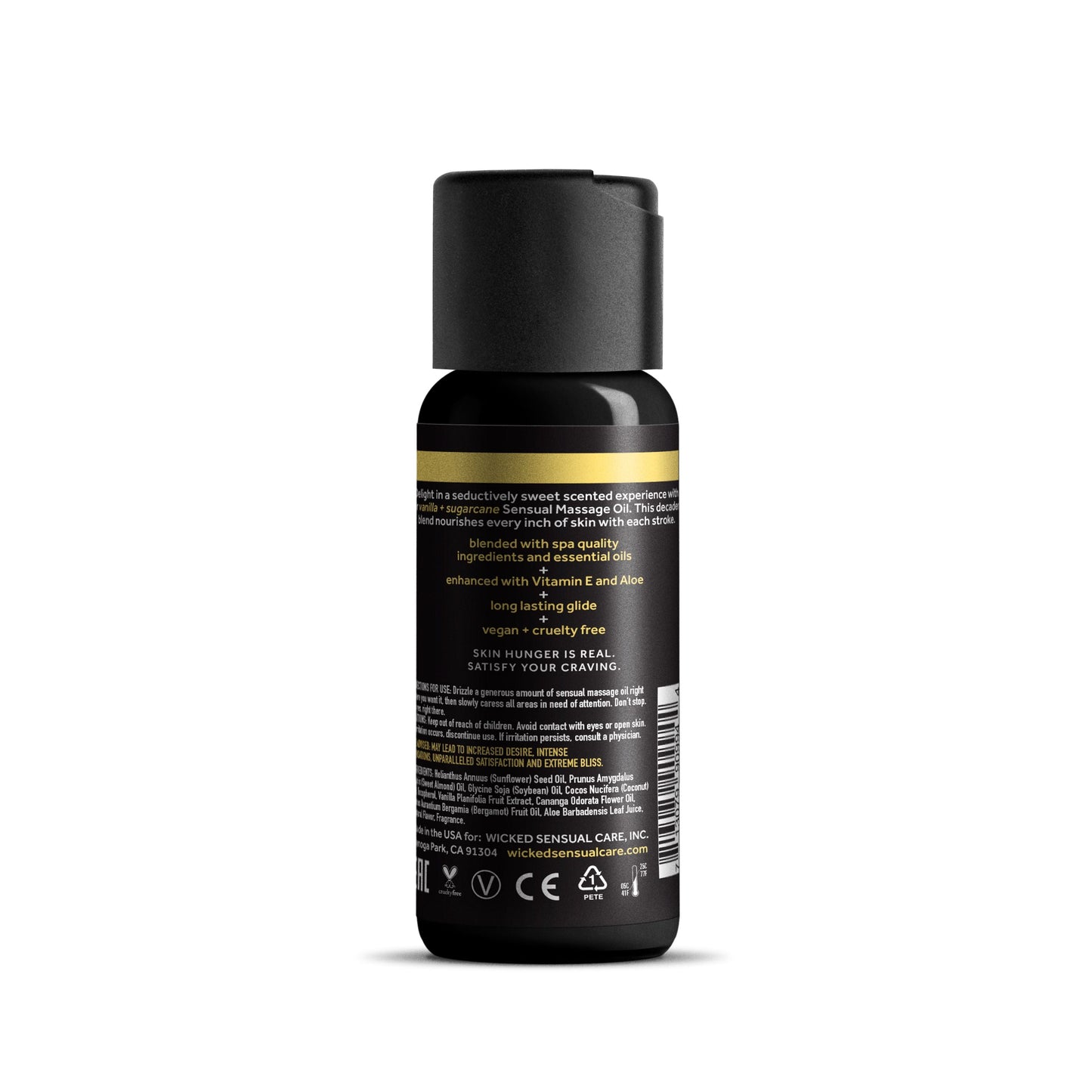 Vanilla & Sugercane Massage Oil - 4oz