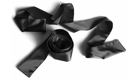 Noeuds soyeux en satin noir