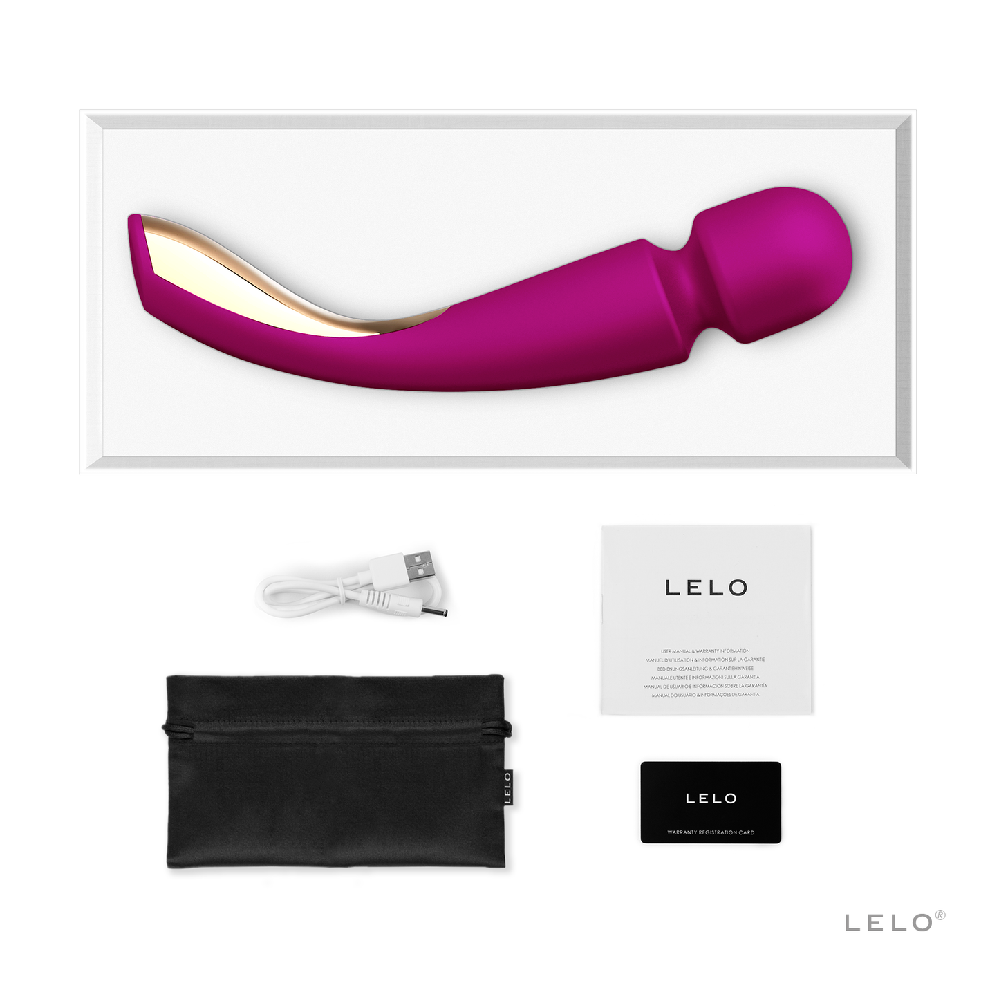 Smart wand 2 - Large, Deep Rose