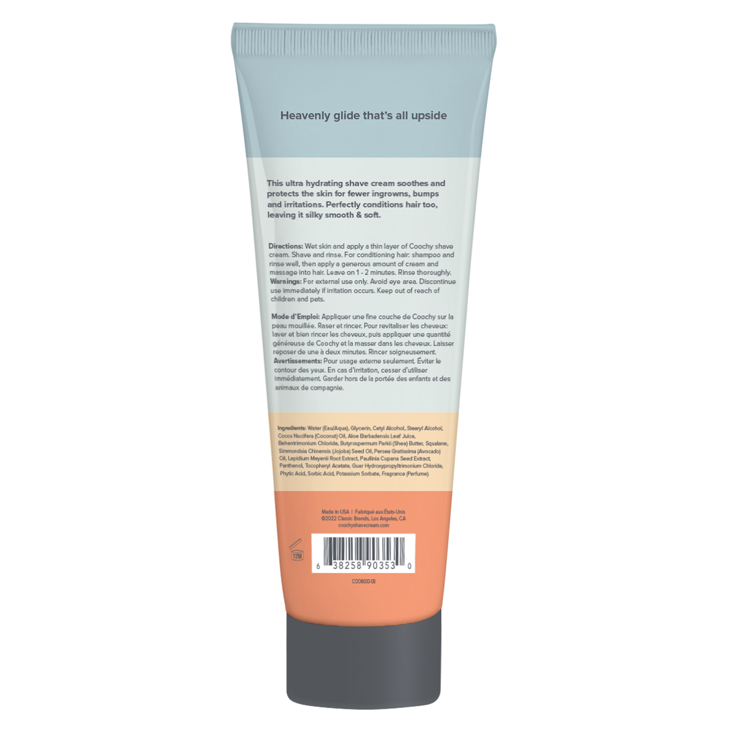 Crème de rasage ultra hydratante à la mangue et à la noix de coco 8,5 oz