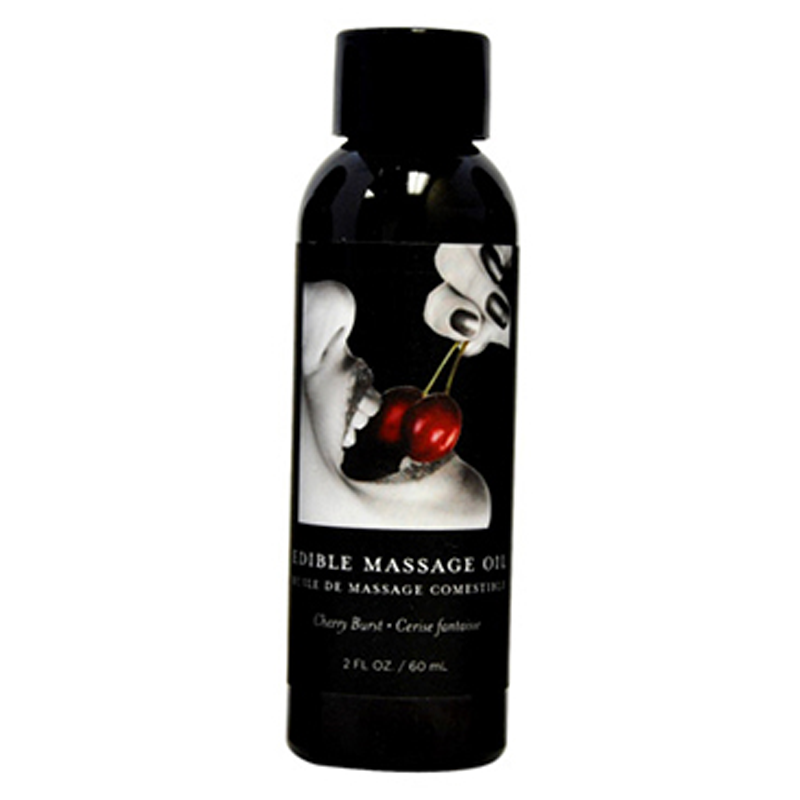 Huile de massage comestible à la cerise - 2 oz