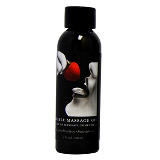 Edible Massage Oil Strawberry - 2oz