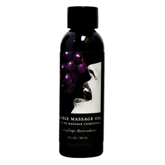 Huile de massage comestible au raisin - 2 oz