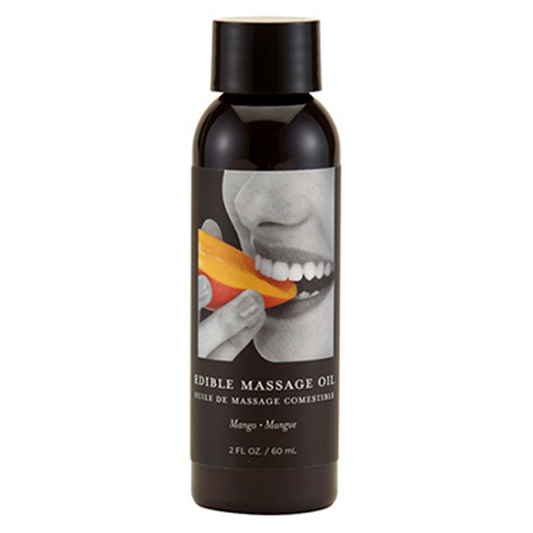 Huile de massage comestible à la mangue - 2 oz