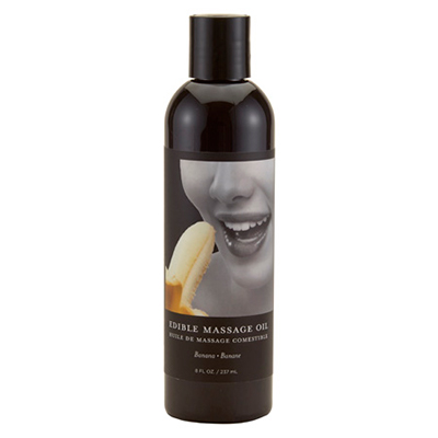 Huile de massage comestible à la banane - 8 oz