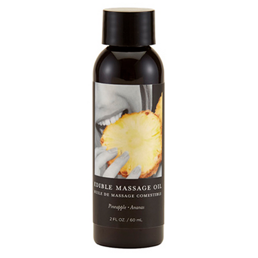 Huile de massage comestible à l'ananas - 2 oz