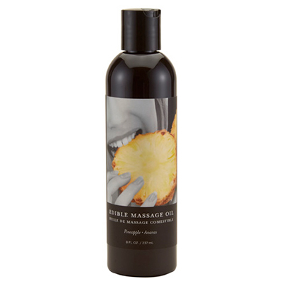 Huile de massage comestible à l'ananas - 8 oz