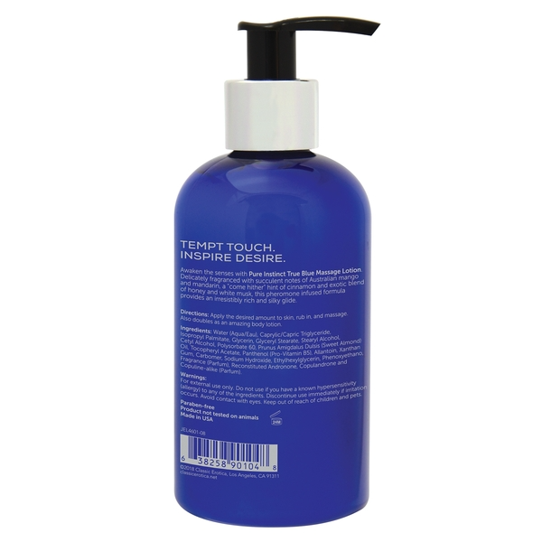 True Blue Pheromone Massage & Body Lotion 8oz