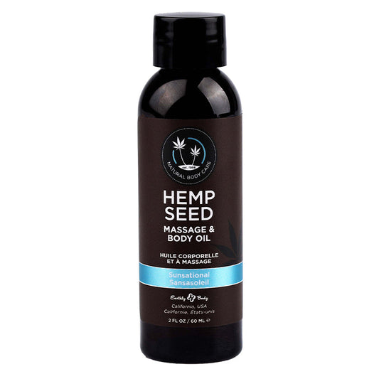 Hemp Seed Massage & Body Oil Sunsational - 2oz