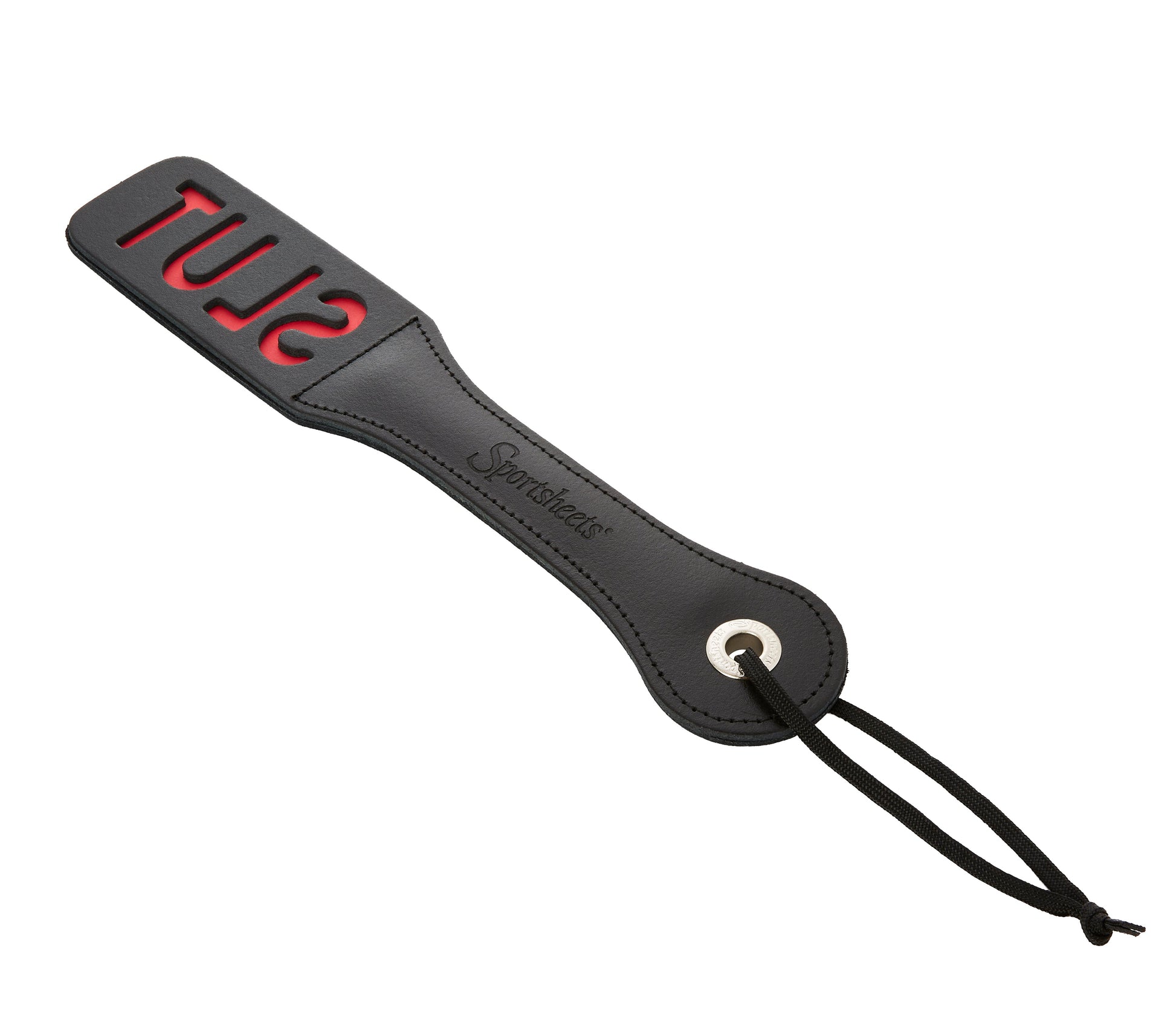 BDSM paddle with word "SLUT"