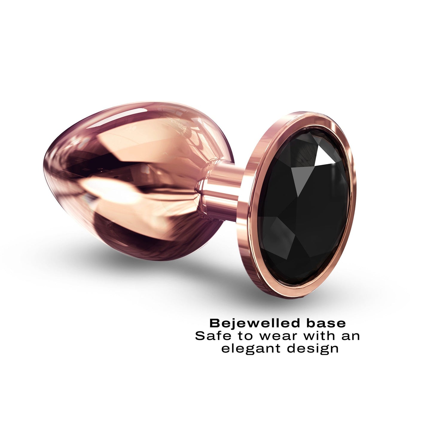 Plug diamant en or rose grand