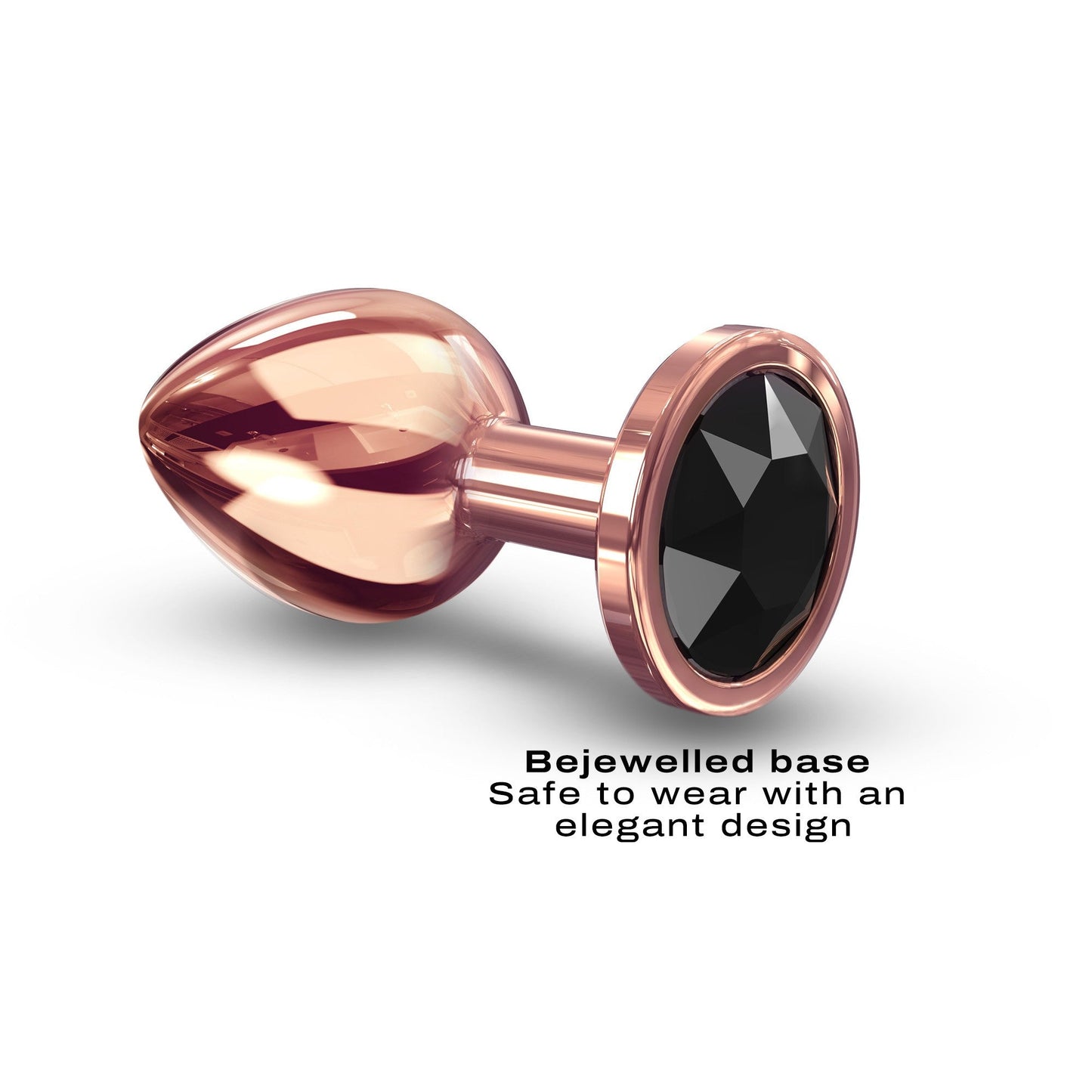 Plug diamant en or rose moyen