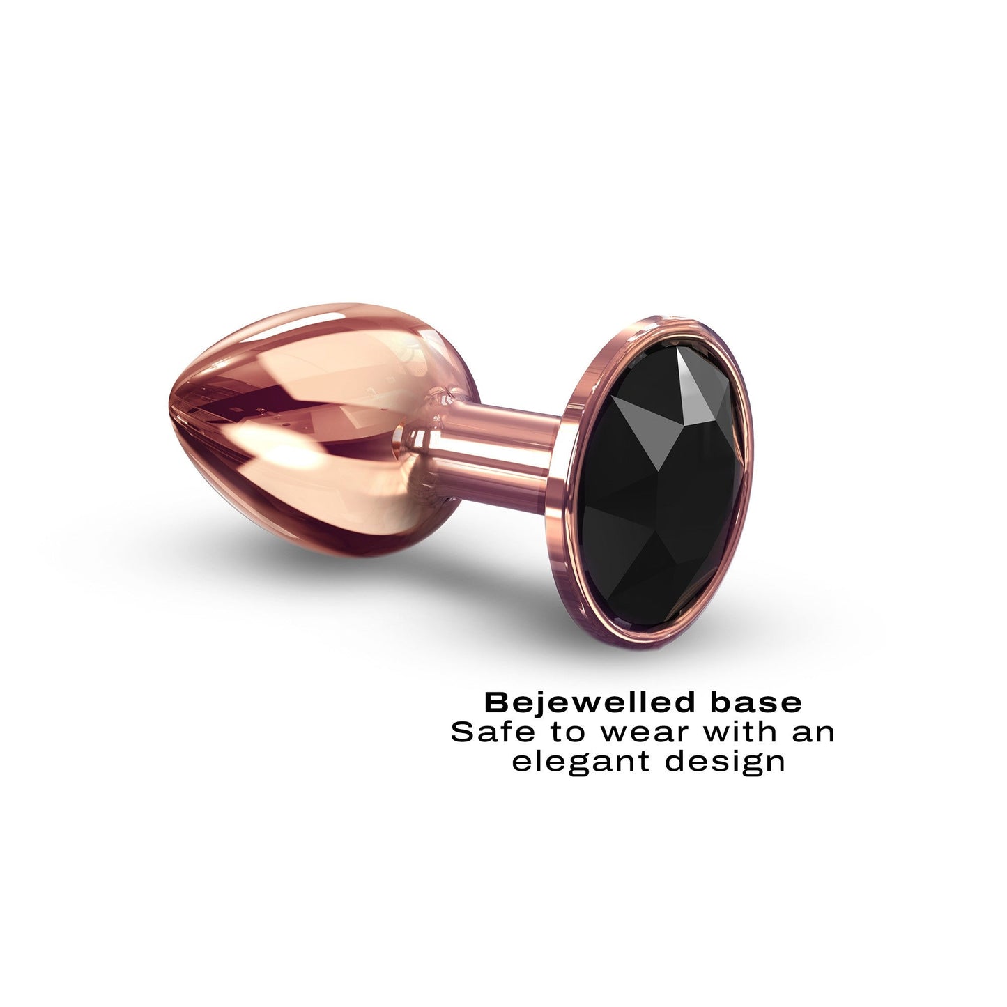 Plug diamant en or rose petit