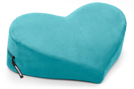 Heart Wedge - Teal Microvelvet